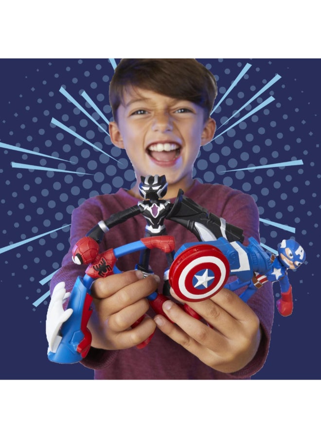 Play-Doh Marvel Spider-Man Thwip Squisher Set with Bendy Action Figure Multicolour 21.59 x 15.24 x 4.45 cm HPDG00585X0 - Image 5